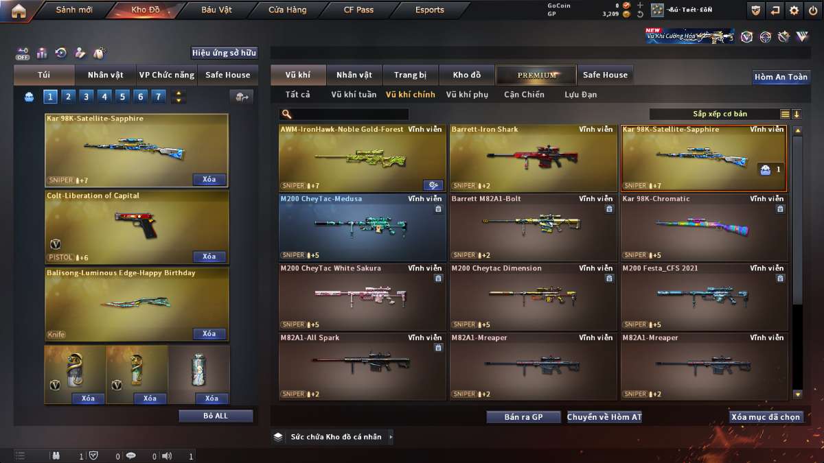 shop acc cf uy tin gia re